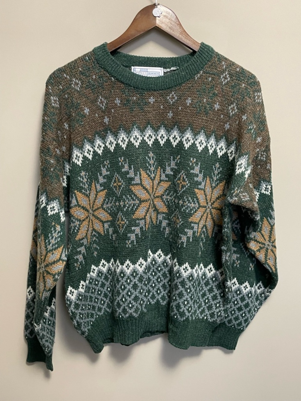 Functional Vintage 90s Knit Grandpa Sweater Men’s XL